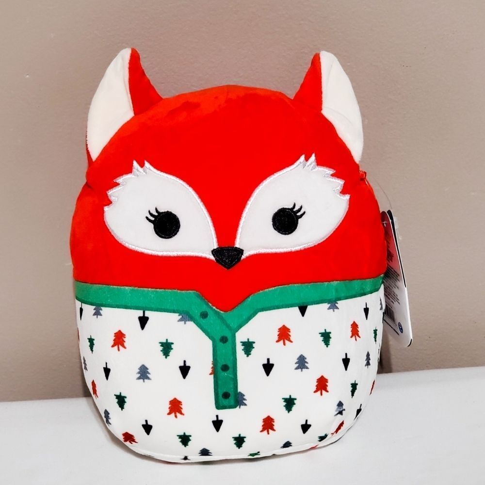 8" Squishmallow Lexi the red fox in PJ'S Pajamas stuffed animal soft plush